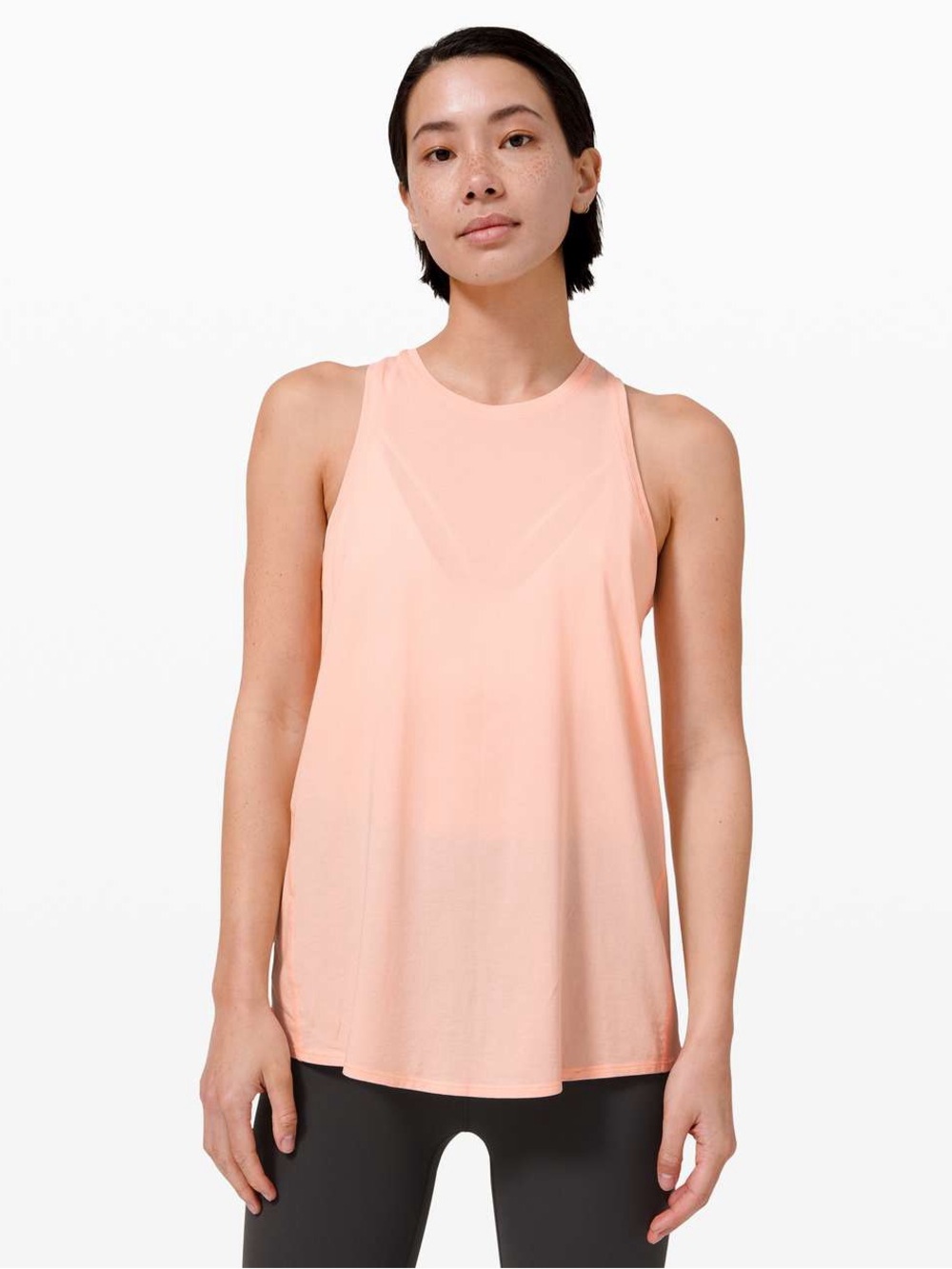 Lululemon all tied up ballet slipper size 6 Pima cotton tank top
